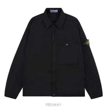 25FW 스톤아일랜드 1200006 S0012 V0029 와펜 패치 스트레치 오가닉 코튼 새틴 오버
