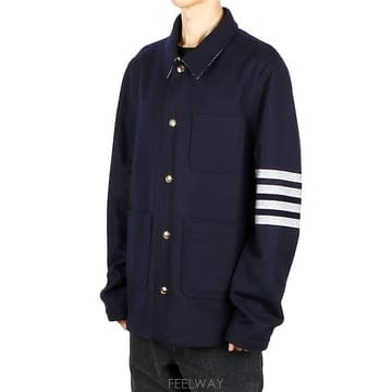24FW 톰브라운 MJO220U F0522 415 유틸리티 패치 포켓 자켓