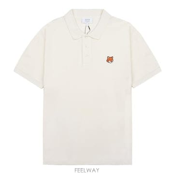 26SS 메종키츠네 PM00209KP0002 0063 폭스 헤드 레귤러핏 폴로 티셔츠