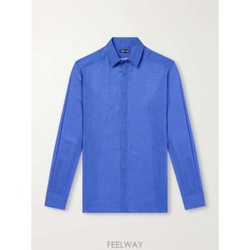 톰포드 MICROSTRIPED SILKORGANZA 셔츠 HRVF0 B0082294044