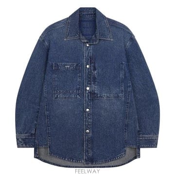 25FW 우영미 W253SH27 988L 코듀로이 데님 백로고 셔츠