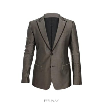 돌체 앤 가바나 텍스처 실크 블레이저
