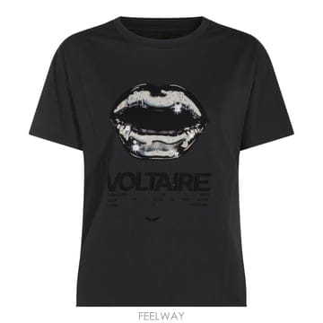 Zadig&Voltaire [B47]���غ��׸� JWTS02925009 ���� Ƽ���� ���� ž BLACK COTTON T SHIRT[B47]���غ��׸� JWTS02925009 ���� Ƽ���� ���� ž BLA