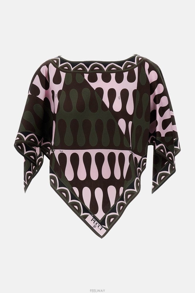 Emilio Pucci 26 F/W ���и��� Ǫġ CAPEEFFECT ��ũ Ʈ�� ����콺 6 B003230572426 F/W ���и��� Ǫġ CAPEEFFECT ��ũ Ʈ�� ����콺 6 B