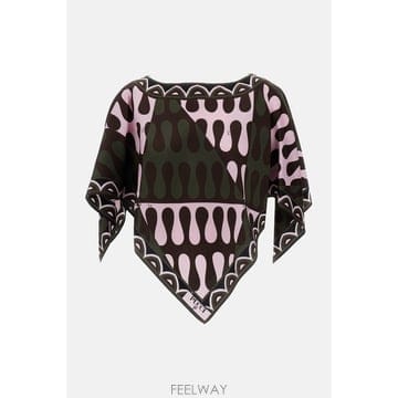 26 F/W 에밀리오 푸치 CAPEEFFECT 실크 트윌 블라우스 6 B0032305724