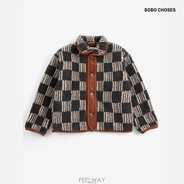 보보쇼즈 26FW 올모스트 모아레 올오버 쉽스킨 양가죽 자켓 B226AC094