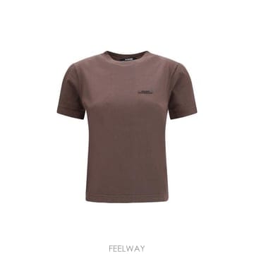 Jacquemus 26FW ��ũ���� �׷α׷� �ΰ� �ڽ����� Ƽ���� TSW00550AJ00029 850 BROWN26FW ��ũ���� �׷α׷� �ΰ� �ڽ����� Ƽ���� TSW00550AJ
