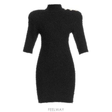 Balmain 26 FW �߸� ��ư ������ ��� Ʈ���� ��Ʈ �̴� �巹�� ��?26 FW �߸� ��ư ������ ��� Ʈ���� ��Ʈ �̴� �巹�� ��