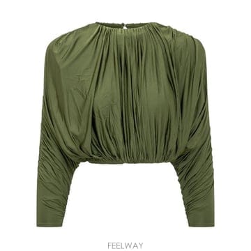 Self Portrait 26FW ���� ��Ʈ����Ʈ ž AW26 009TA G GREEN26FW ���� ��Ʈ����Ʈ ž AW26 009TA G GREEN