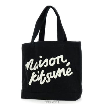 인더샵 Maison Kitsune 메종키츠네 블랙 토트백