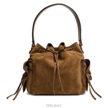 당일발송 아크네 Multipocket bucket bag in suede