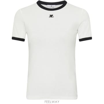 COURREGES ���Ϲ߼� ������ Signature contrast t shirt���Ϲ߼� ������ Signature contrast t shirt