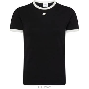 COURREGES ���Ϲ߼� ������ Signature contrast t shirt���Ϲ߼� ������ Signature contrast t shirt
