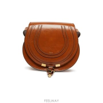 Chloe ���Ϲ߼� ���ο� Marcie small glossy leather shoulder bag���Ϲ߼� ���ο� Marcie small glossy leather shoulder b