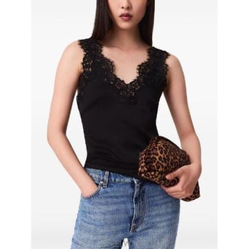 Stella McCartney �׶�����Ÿ �ؿ� ���ڶ��īƮ�� ���� LACE TRIMMED ž 6T03073FU3021000�׶�����Ÿ �ؿ� ���ڶ��īƮ�� ���� LACE TRIMMED ž 6T