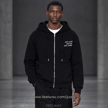 Just Edition Zip-Up Hoodie (2 COLORS)