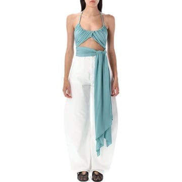Alaia 25FW �˶��̾� �μҸ� Ƽ���� AA9H1251J050B 527 BLUE LIGHT OCEAN25FW �˶��̾� �μҸ� Ƽ���� AA9H1251J050B 527 BLUE LIG