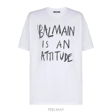 Balmain 26SS �߸� ���� Ƽ���� GH1EG225GF40 GAB Bianco26SS �߸� ���� Ƽ���� GH1EG225GF40 GAB Bianco