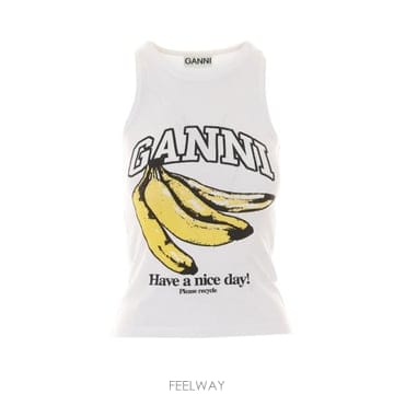 GANNI 26FW ���� �μҸ� Ƽ���� A1040427 151 White26FW ���� �μҸ� Ƽ���� A1040427 151 White