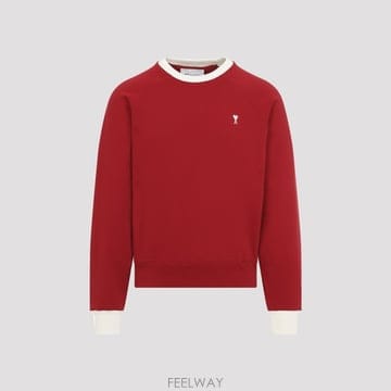 아미 QUOTABICOLORSWEATSHIRTWITHOFFWHITE B0442296002