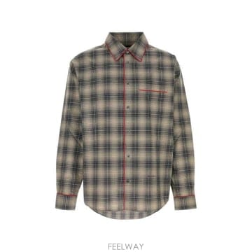 26FW 마르니 긴팔 셔츠 CUMU0394ISUTC715 CHM10 WALNUT