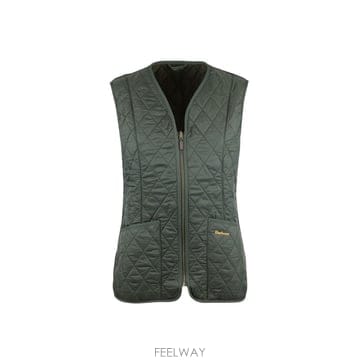 바버 로고 엠브로이드 퀼팅 조끼 LLI0003OL71 B0192308373
