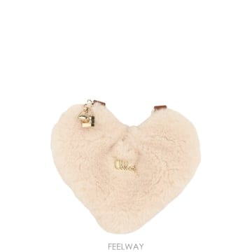 끌로에 HEARTSHAPED FAUXSHEARLING 숄더 백 (K B0192308518