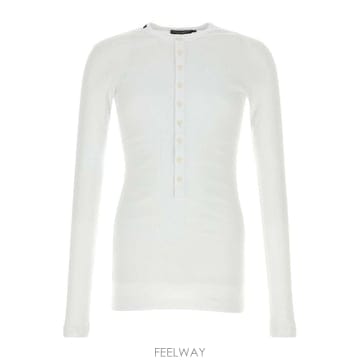 돌체 앤 가바나 LONGSLEEVE 헨리 티셔츠 G8PG8ZFUGK B0192308636