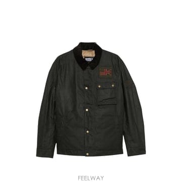 바버 STEVE MCQUEEN 로고-패치 패딩 자켓 MWX1853S B0192308736