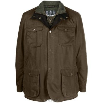 바버 OGSTON 하이넥 WAXED 자켓 MWX0700OL51 B0192308772