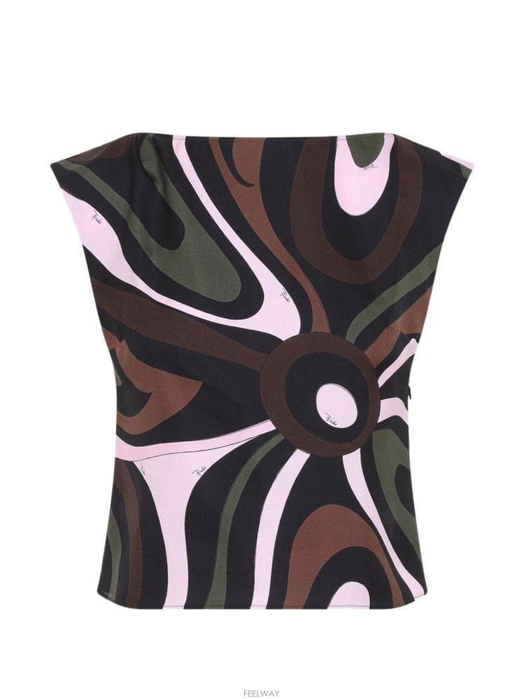 Emilio Pucci ���и��� Ǫġ ����Ʈ ��ũ ž 6URM856U761004 B0712309622���и��� Ǫġ ����Ʈ ��ũ ž 6URM856U761004 B071230962