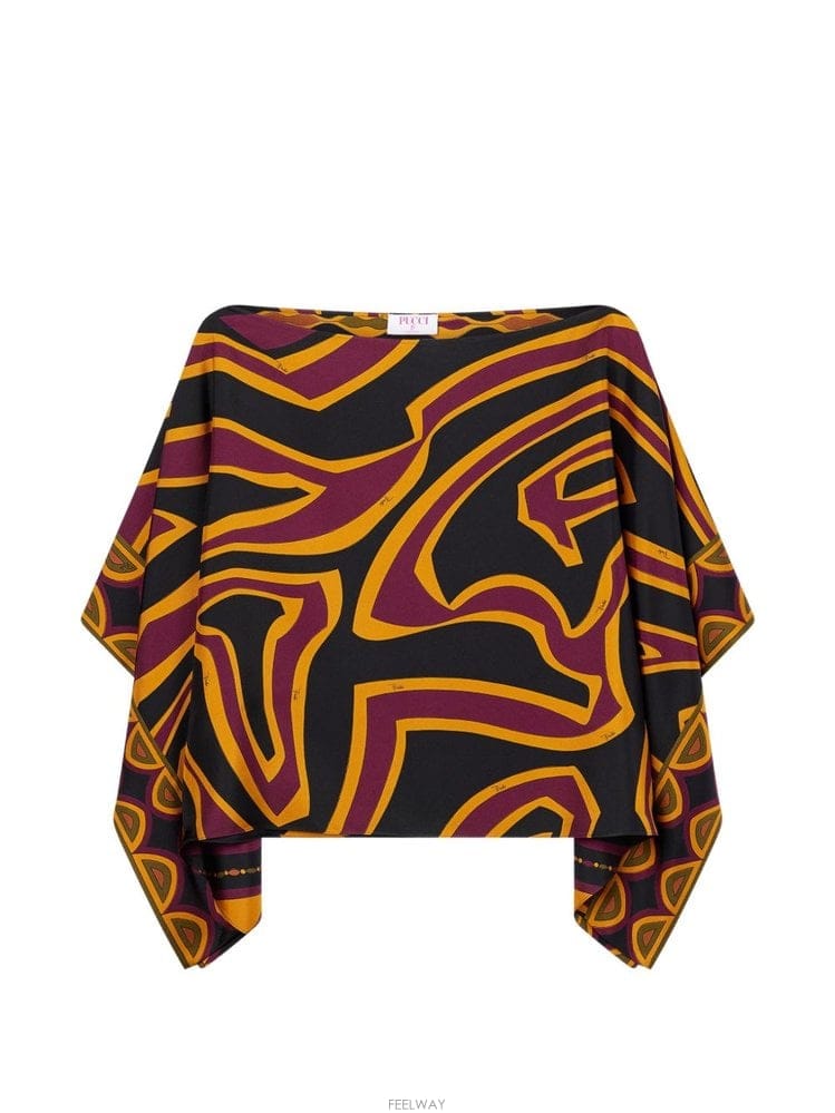 Emilio Pucci ���и��� Ǫġ ����Ʈ ��ũ ����콺 6URM656U741019 B0712309624���и��� Ǫġ ����Ʈ ��ũ ����콺 6URM656U741019 B071