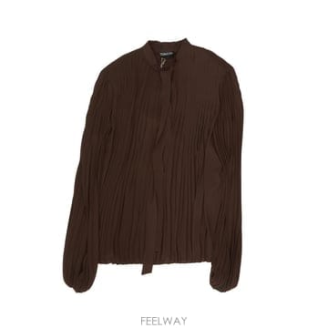 26 F/W 톰포드 비스코스 크레페 드 신 SUNRAY PLISSE  B0742293546