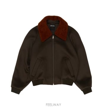 26 F/W 제냐 울 & 실크 블루종 CII03A4IL118/001 B0742296388