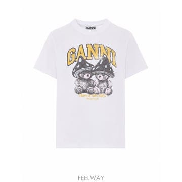 26 F/W 가니 티셔츠 WITH 로고 & 테디 MUSHROOM 프린 B0012293872