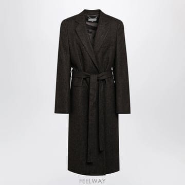 26 F/W 메종 마르지엘라 브라운 벨트 코트 WITH 헤링본 패턴  B0052309784