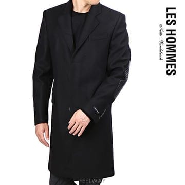 레스옴므 레더 엘보우 싱글 클래식 코트