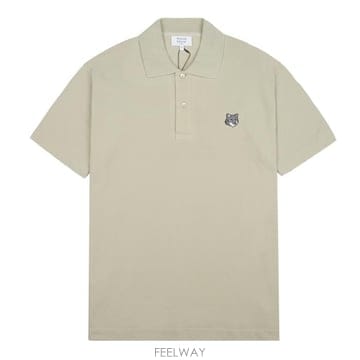 메종키츠네 PM00210KP0001 P129 폭스 헤드 컴포트핏 폴로 티셔츠