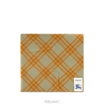 버버리 자수 울 블랭킷 멀티컬러