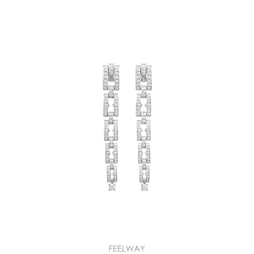 BVLGARI [������] �Ұ��� �����ο� �̾ 18K ȭ��Ʈ��� Ǯ�ĺ� ���̾Ƹ�� 6ET1680[������] �Ұ��� �����ο� �̾ 18K ȭ��Ʈ��� Ǯ�ĺ� 