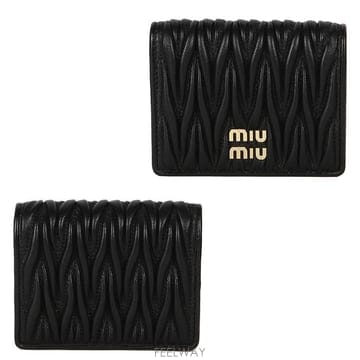 스크래치 미우미우 5MV204 AFPP F0002 마테라쎄 나파 반지갑