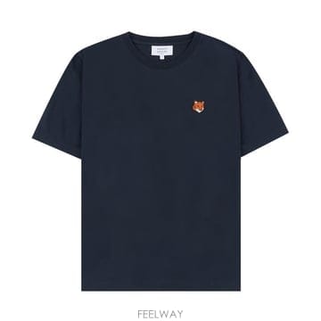 메종키츠네 PW00113KJ7026 0413 폭스 헤드 레귤러핏 반팔 티셔츠