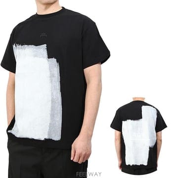 어콜드월 ACWMTS007WHL BLACK 페인팅 반팔 티셔츠