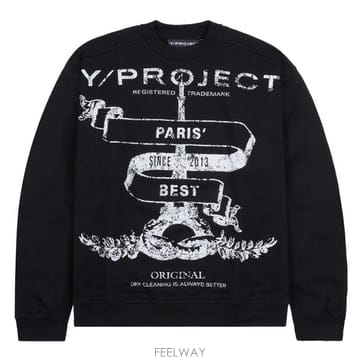 와이프로젝트 SWEAT50-S24 BLACK 마리 스웨트셔츠