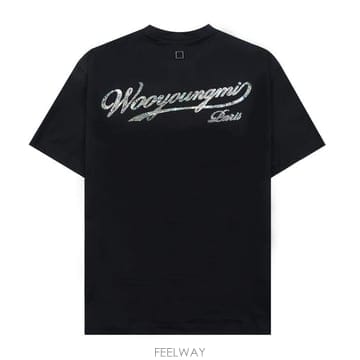 우영미 W261TS08 708B 레터링 백로고 티셔츠