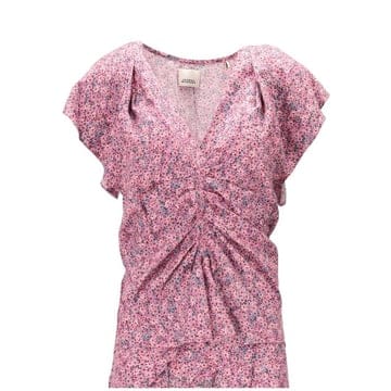 Isabel Marant 26SS ���ں����� LONEA �γ׾� �巹���� ž HT0228FDD1J13I 40PK PINK26SS ���ں����� LONEA �γ׾� �巹���� ž HT0228FDD1J13