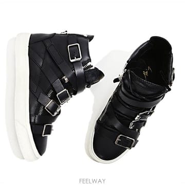 쥬세페쟈노티 RW4085 NERO JETI 멀티 버클 하이탑