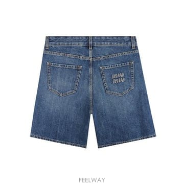 미우미우 데님 숏팬츠