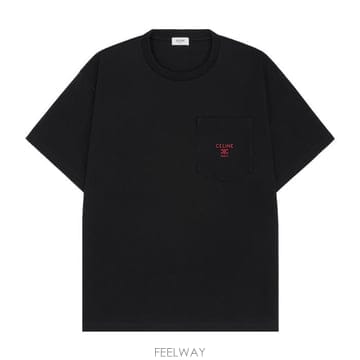 셀린느 로고 코튼 티셔츠