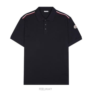 몽클레어 8A00031 89A16 77X 로고 패치 폴로 티셔츠